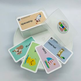 유아 초등 영어 단어 스마트 QR 영상 학습 카드 쿠키 스마트 영어 카드