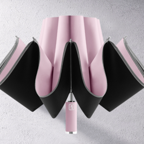 접이식 심플 거꾸로 자동 3단 암막 양우산 양산 우산
