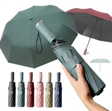 베이직  UV 자외선 차단 자동 암막 3단 양우산 접이식 양산 겸용 우산