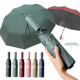 베이직  UV 자외선 차단 자동 암막 3단 양우산 접이식 양산 겸용 우산
