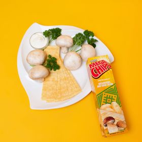 메가칩스 머쉬룸 앤 사우어크림맛 감자칩 카나페 안주하기좋은 포테이토칩