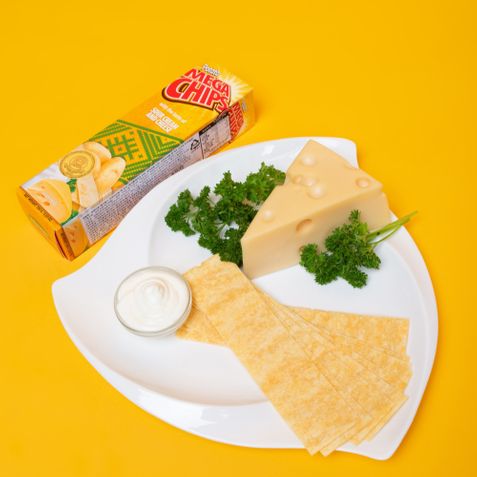 메가칩스 사우어크림 앤 치즈맛 감자칩 카나페 안주하기좋은 단백한 포테이토칩